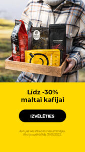 Līdz -30% maltai kafijai