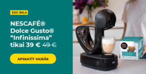 Kafijas automāts NESCAFÉ® Dolce Gusto® "Infinissima EDG 160.A“ tikai 39 € 49 €
