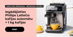 Iegādājieties Philips LatteGo kafijas automātu un saņemiet 1 kg kafijas
