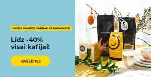 Līdz -40% visai kafijai!
