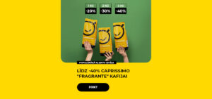 Līdz -40% CAPRISSIMO "Fragrante" kafijai