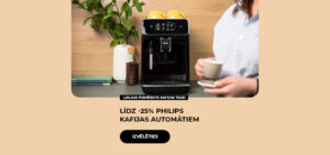 Līdz -25% PHILIPS kafijas automātiem