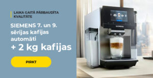 SIEMENS 7. un 9. sērijas kafijas automāti + 2 kg kafijas