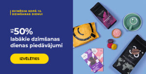 Labākie dzimšanas dienas piedāvājumi līdz pat -50%
