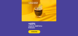 Līdz pat -40% vasaras dzērienu klāstam