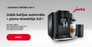 JURA kafijas automāts + piena dzesētājs 0,6 l