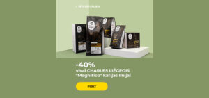-40% visai CHARLES LIÉGEOIS "Magnifico" kafijas līnijai