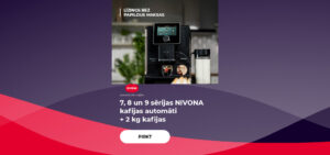 7., 8. un 9. sērijas NIVONA kafijas automāti + 2 kg kafijas