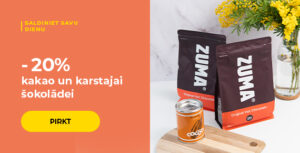 -20% kakao un karstajai šokolādei