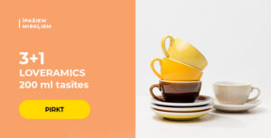 3+1 LOVERAMICS 200 ml tasītes