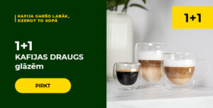 1+1 KAFIJAS DRAUGS glāzēm