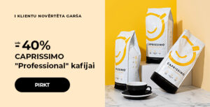 Līdz -40% CAPRISSIMO "Professional" kafijai
