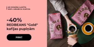 -40% REDBEANS "Gold" kafijas pupiņām