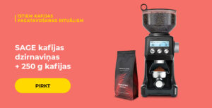 SAGE kafijas dzirnaviņas+ 250 g kafijas