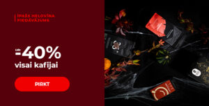 Līdz -40% kafijai
