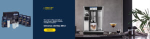 De'Longhi kafijas automāts ar piena trauku + dāvanā "Kafijas mīļotāju komplekts"