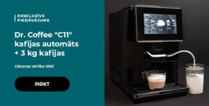 Dr. Coffee "C11" kafijas automāts + 3 kg kafijas