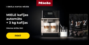 MIELE kafijas automāts + 3 kg kafijas