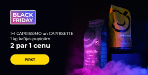 1+1 CAPRISSIMO un CAPRISETTE 1 kg kafijas pupiņām