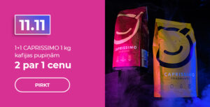 1+1 CAPRISSIMO 1 kg kafijas pupiņām