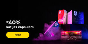 Līdz -40% kafijas kapsulām