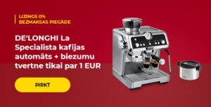 DE'LONGHI La Specialista kafijas automāts + biezumu tvertne tikai par 1 EUR