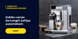 Svētku cenas De'Longhi kafijas automātiem