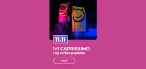 1+1 CAPRISSIMO 1 kg kafijas pupiņām