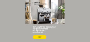 De'Longhi "La Specialista" kafijas automāts + 3 kg kafijas