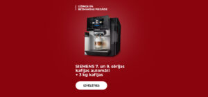 SIEMENS 7. un 9. sērijas kafijas automāti + 3 kg kafijas