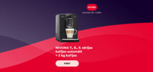 NIVONA 7., 8., 9. sērijas kafijas automāti + 2 kg kafijas