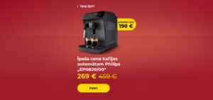 Īpaša cena kafijas automātam Philips "EP0820/00"