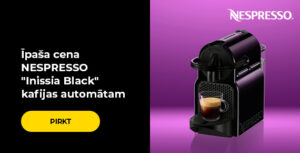 Īpaša cena NESPRESSO "Inissia Black" kafijas automātam