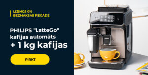 PHILIPS "LatteGo" kafijas automāts + 1 kg kafijas