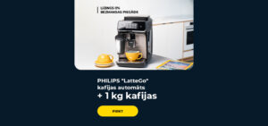 PHILIPS "LatteGo" kafijas automāts + 1 kg kafijas