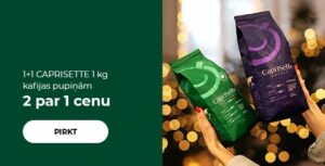 1+1 CAPRISETTE 1 kg kafijas pupiņām