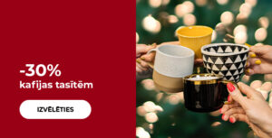 30% kafijas tasītēm