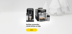 Kafijas automātu cenas krītas uz leju