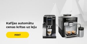 Kafijas automātu cenas krītas uz leju