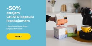 -50% otrajam CHiATO kapsulu iepakojumam