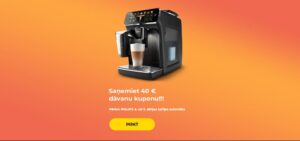 "Saņemiet dāvanu kuponu 40 € vērtībā!!! "