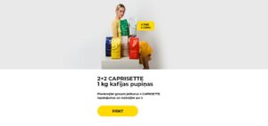 2+2 CAPRISETTE 1 kg kafijas pupiņas