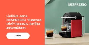 Lieliska cena NESPRESSO "Pixie" kapsulu kafijas automātam