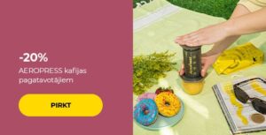 -20% AEROPRESS kafijas pagatavotājiem