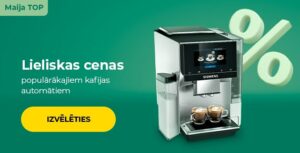 Lieliskas cenas populārākajiem kafijas automātiem