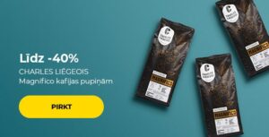Līdz -40% CHARLES LIÉGEOIS Magnifico kafijas pupiņām