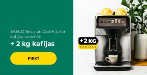 SAECO Xelsis un GranAroma kafijas automāti + 2 kg kafijas