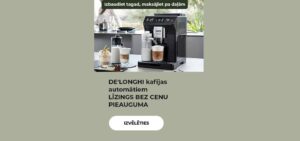 "DE'LONGHI kafijas automātiem LĪZINGS BEZ CENU PIEAUGUMA"