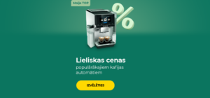 Lieliskas cenas populārākajiem kafijas automātiem