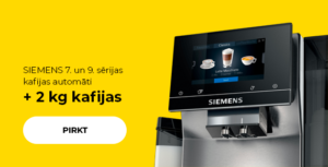 SIEMENS 7. un 9. sērijas kafijas automāti + 2 kg kafijas